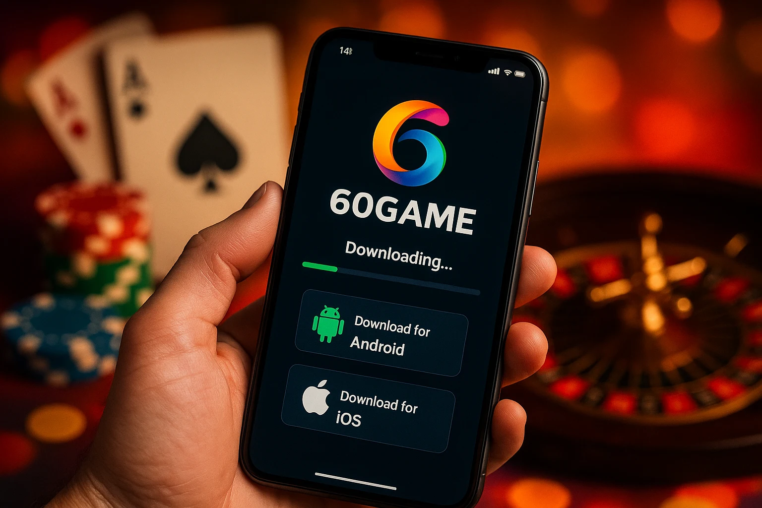 Baixar o 60GAME Cassino App