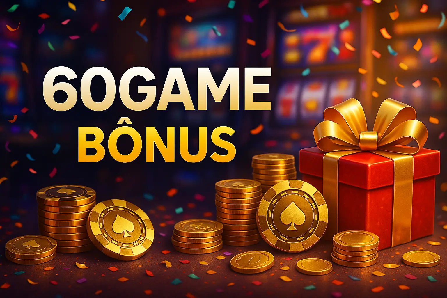 O bônus promocional 60GAME é uma ótima maneira de começar sua aventura