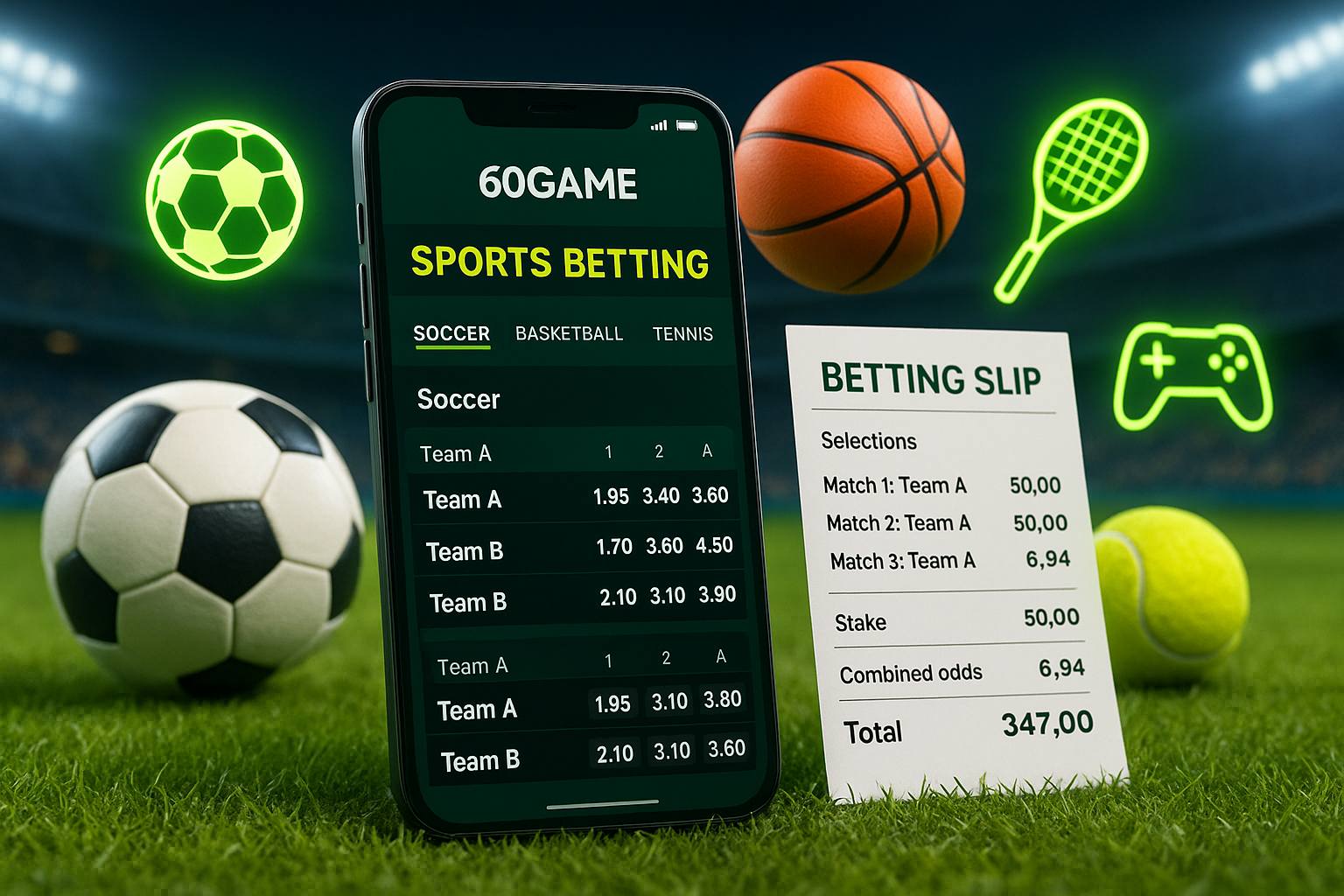 Apostas esportivas no cassino online 60GAME