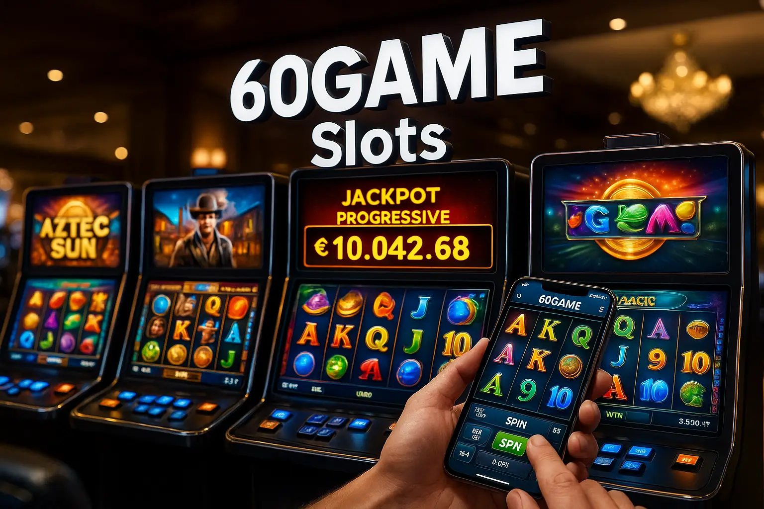 Explore o mundo das slot machines no 60GAME Casino